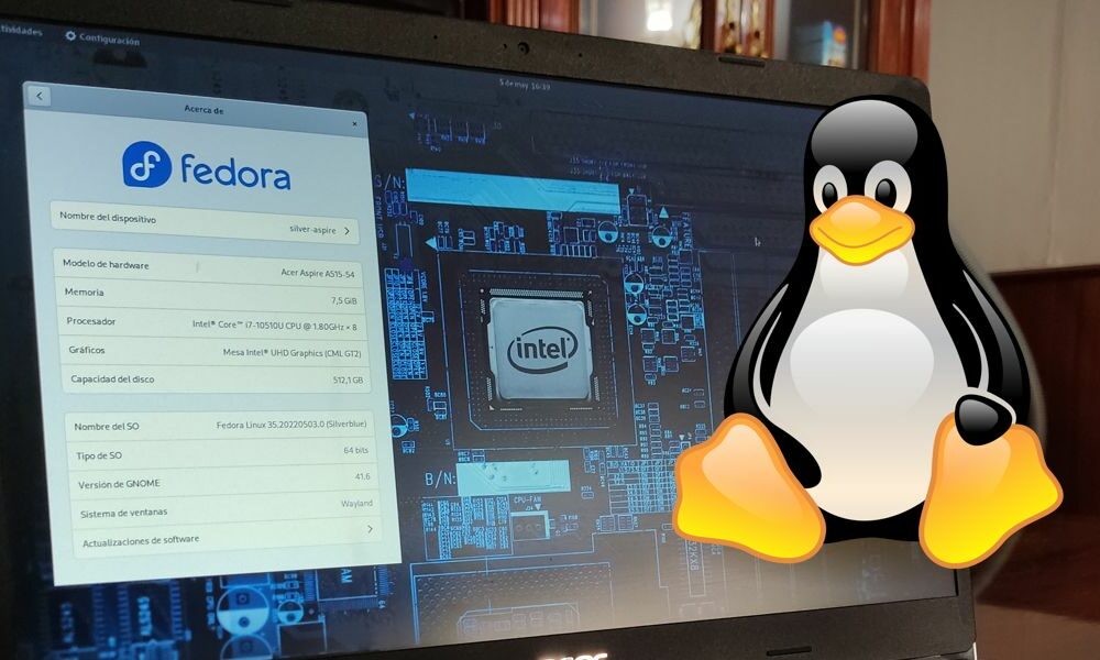 Linux en un portátil