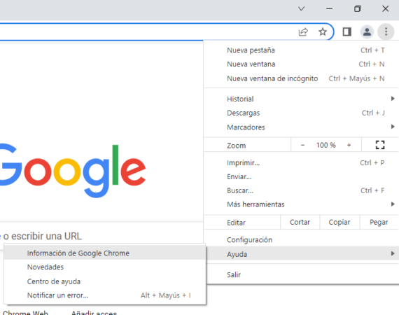 Comprobar actualizaciones de Google Chrome en Windows y macOS