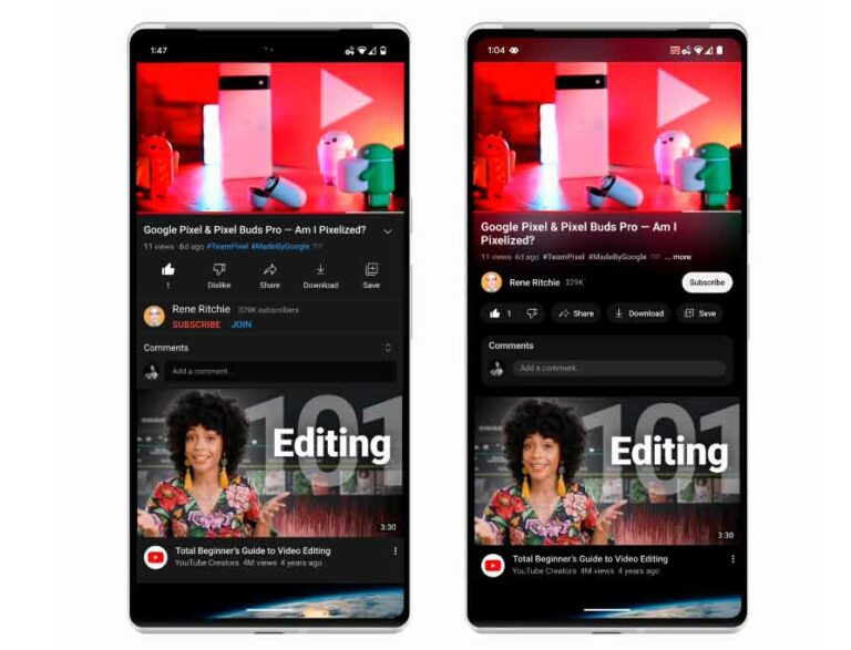 YouTube actualiza interfaz y apps con nuevas funciones