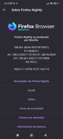 Firefox Nightly para Android