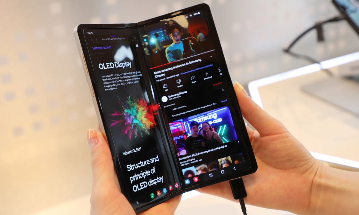 Prototipo de pantalla flexible "Flex In & Out" de Samsung Display