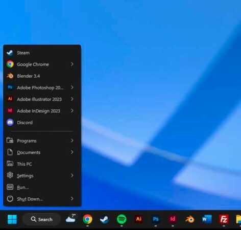 Computer Inicio Menú de Inicio de Windows, vuelve al pasado, por favor