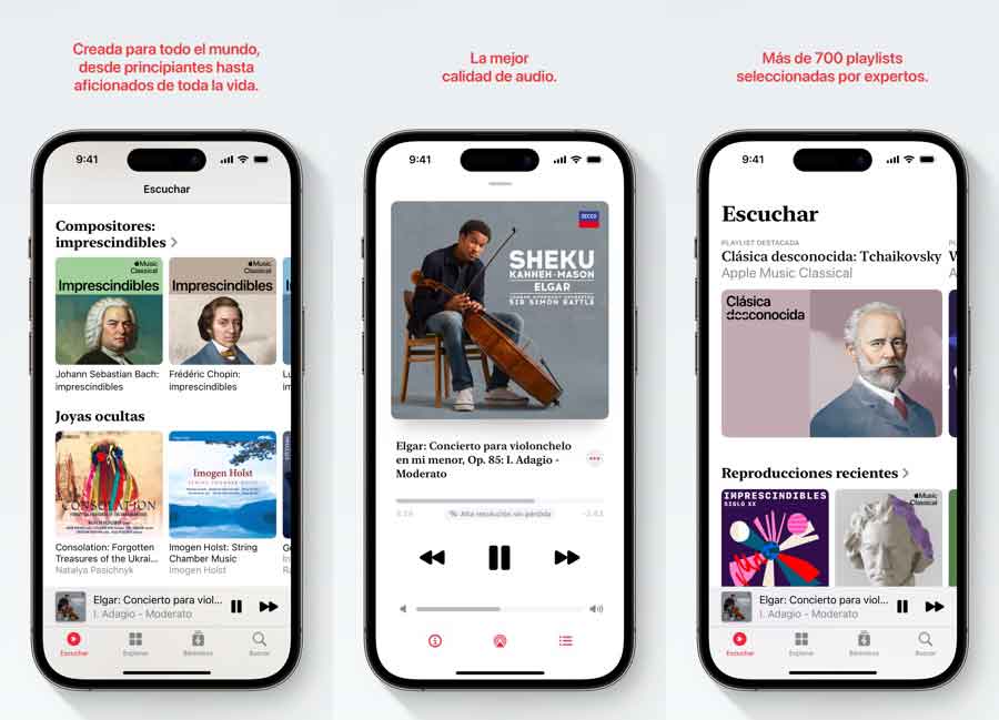 Apple Music Classical debutará el 28 de marzo