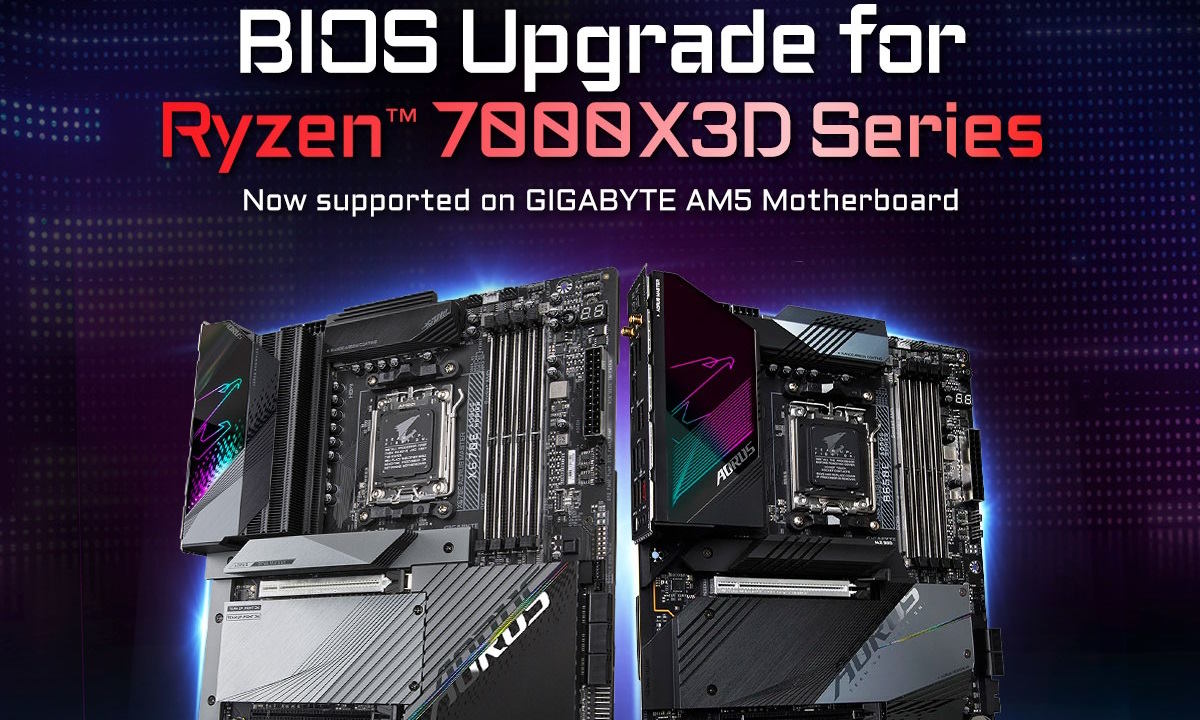 GIGABYTE lanza nueva BIOS para dar soporte a los Ryzen 7000X3D