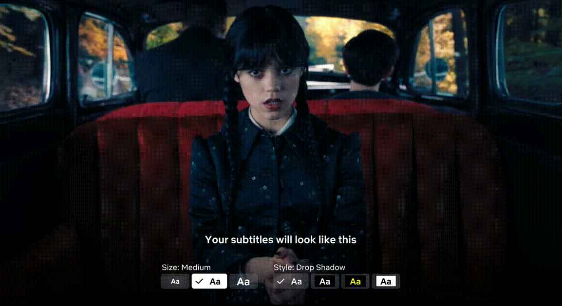 Netflix ya permite configurar los subtítulos en TV