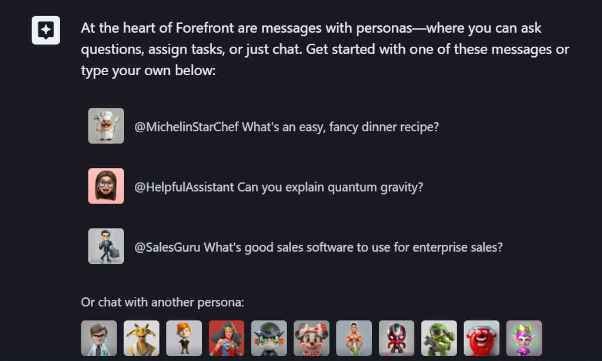 Forefront, un chatbot para hablar con Yoda, Dalí, Sun Tzu...