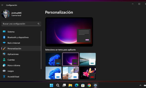 temas oscuros para Windows 11