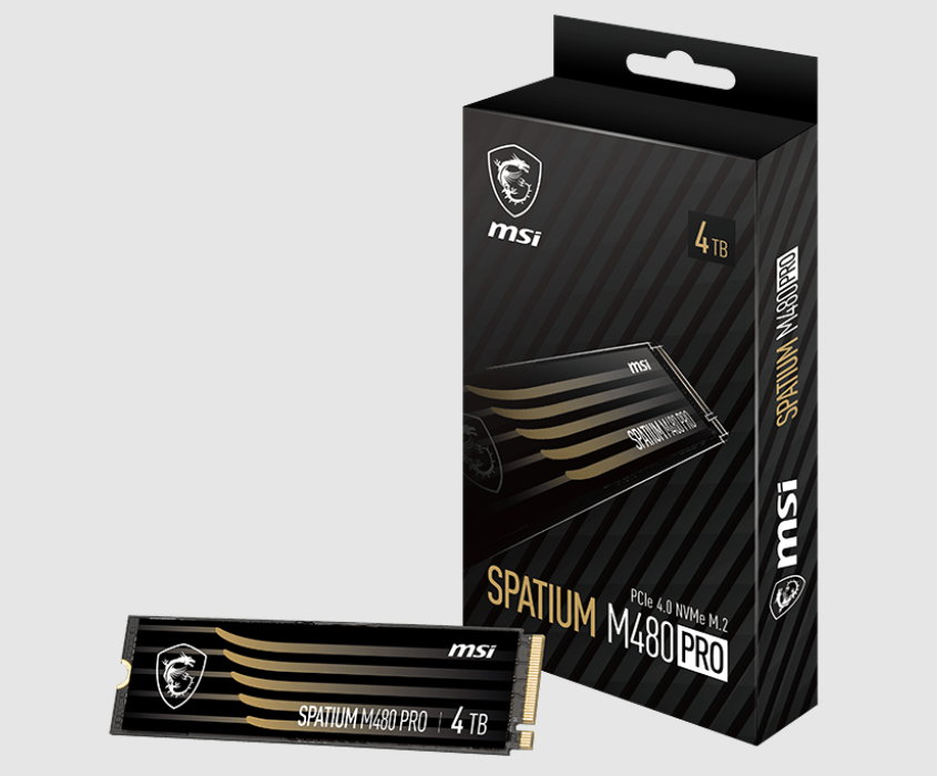 MSI expands its SSD offering with the SPATIUM M480 PRO