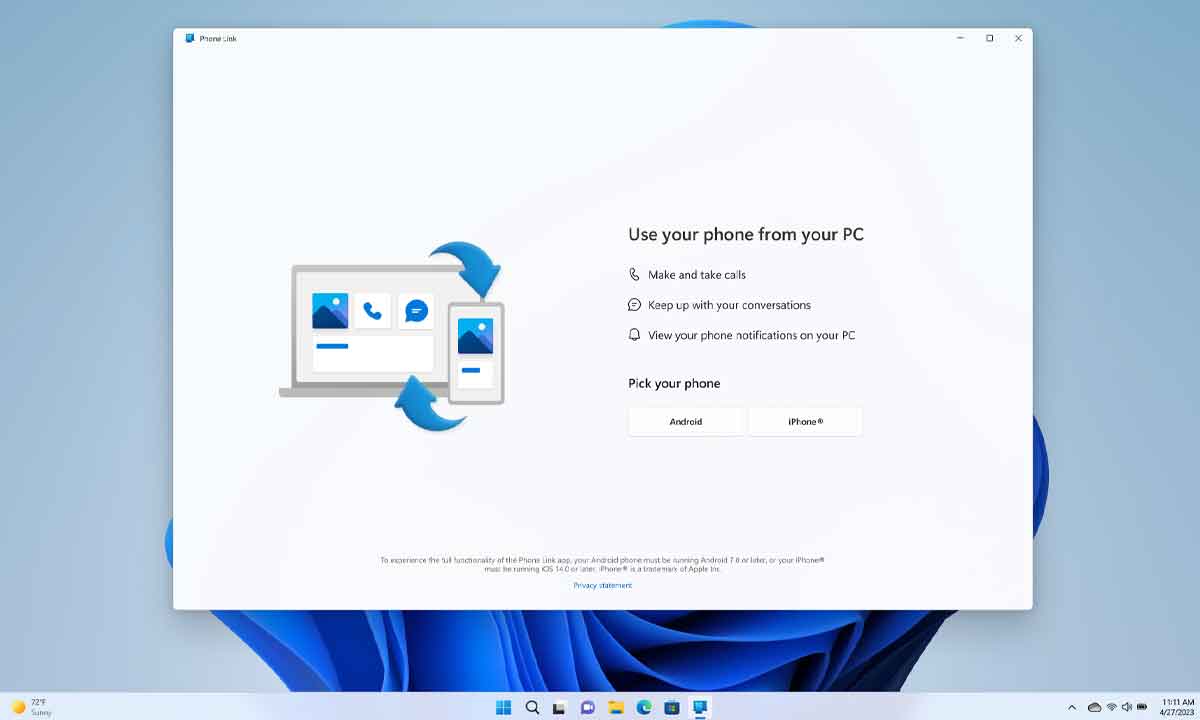 La sincronización entre Windows 11 y iPhone ya está disponible