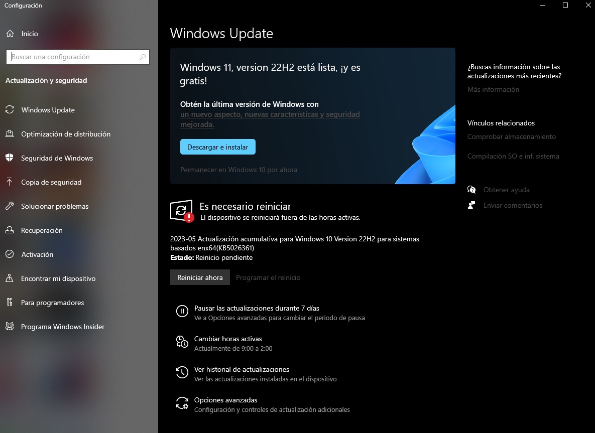 Actualización a Windows 11