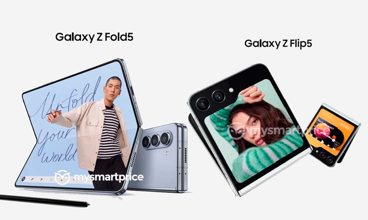 Nuevas imágenes de los Samsung Galaxy Z Fold5 y Flip5