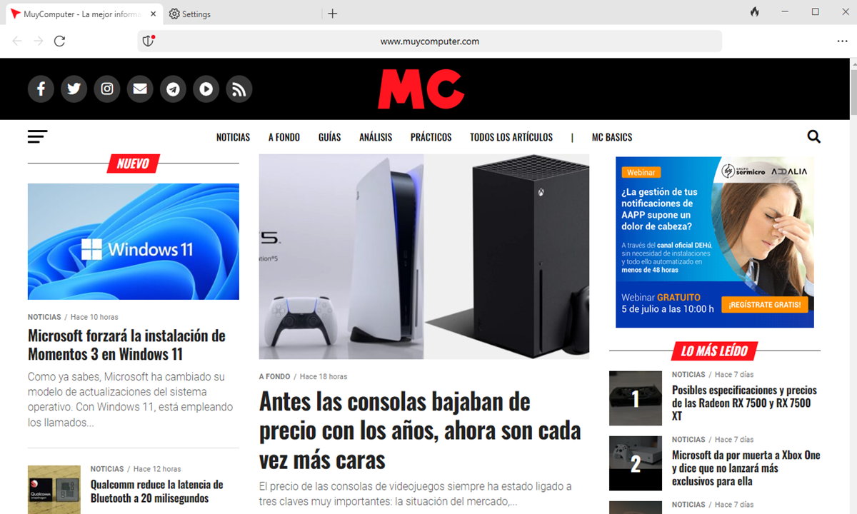 navegador web de DuckDuckGo