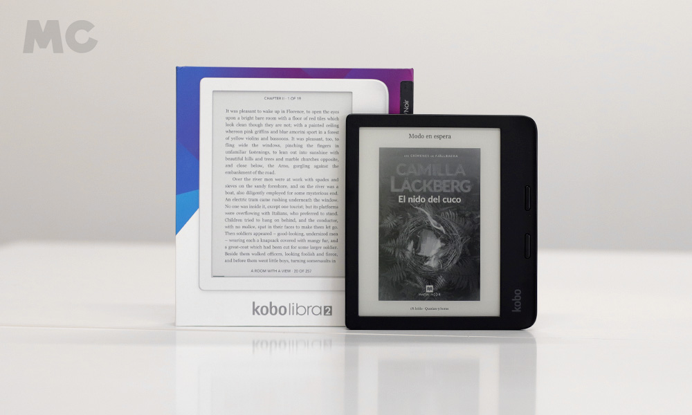Funda eBook  Kobo Sleepcover, Para eBook Kobo Libra 2, Rojo Amapola