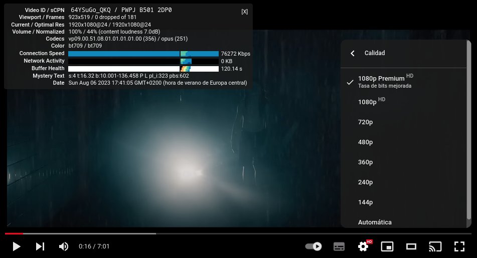YouTube Premium: 1080p Premium