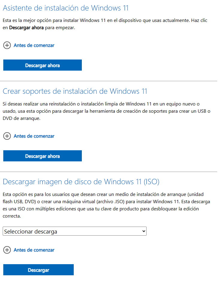 Windows 11 23H2 con el Media Creation Tool