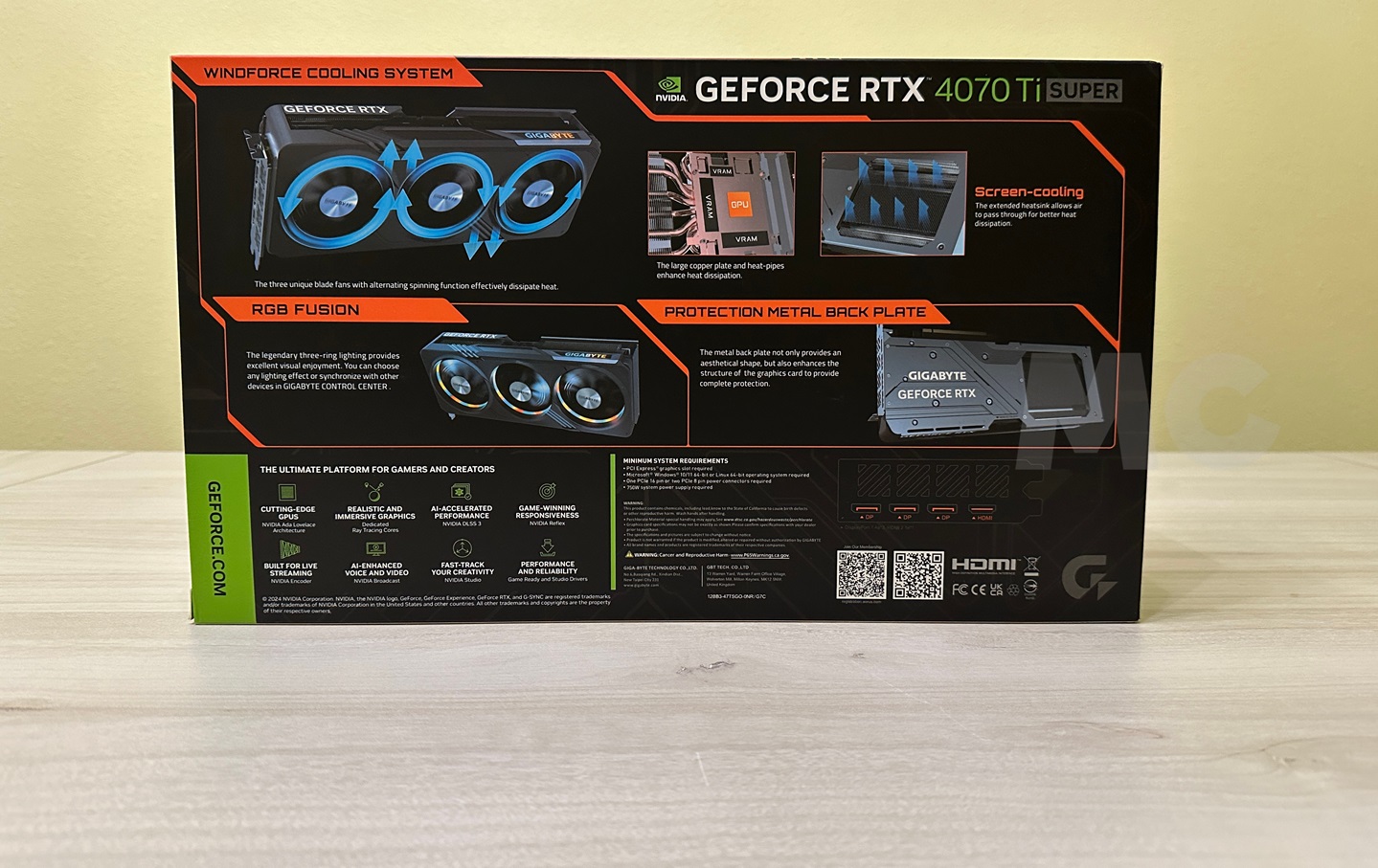 GIGABYTE GeForce RTX 4070 Ti SUPER GAMING OC