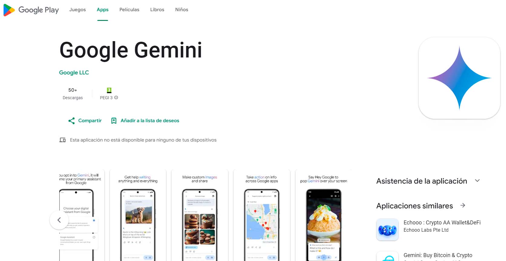 La app de Google Gemini llega a más países