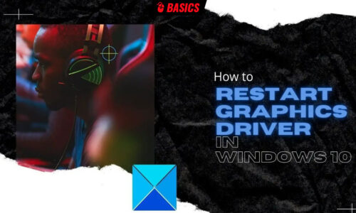 reiniciar el controlador gráfico en Windows