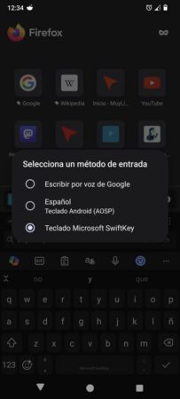 Cambiar el teclado en Android