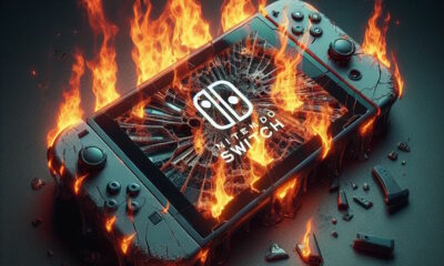 Nintendo Switch ardiendo