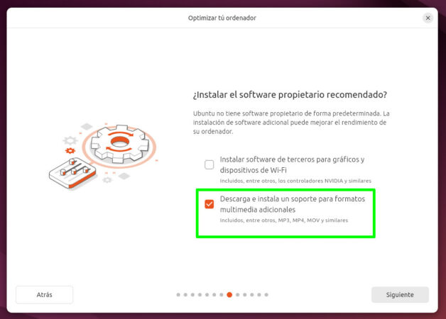Instalar los códecs para multimedia en el instalador de Ubuntu 24.04 LTS