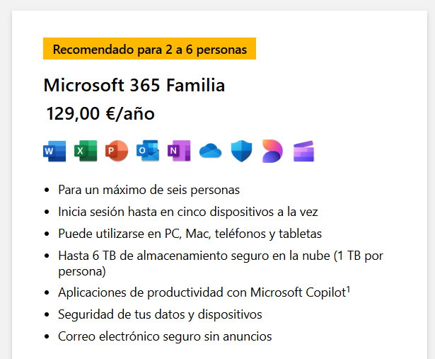 precio de Microsoft 365