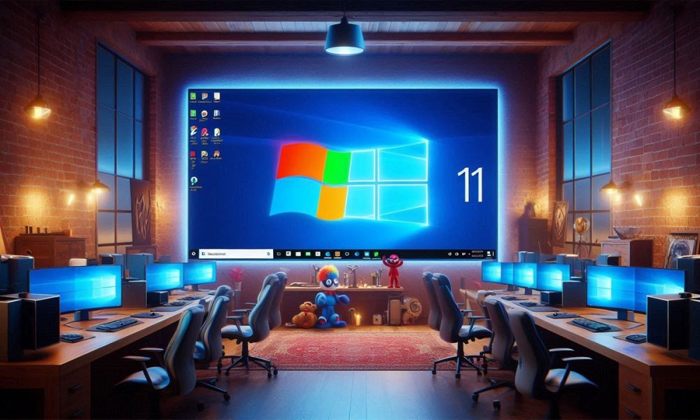 Windows 11 25H2 generada con IA