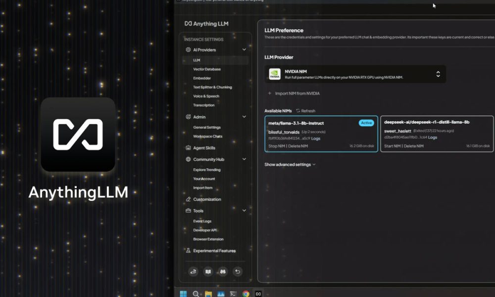AnythingLLM, NVIDIA da un gran salto en la IA en local