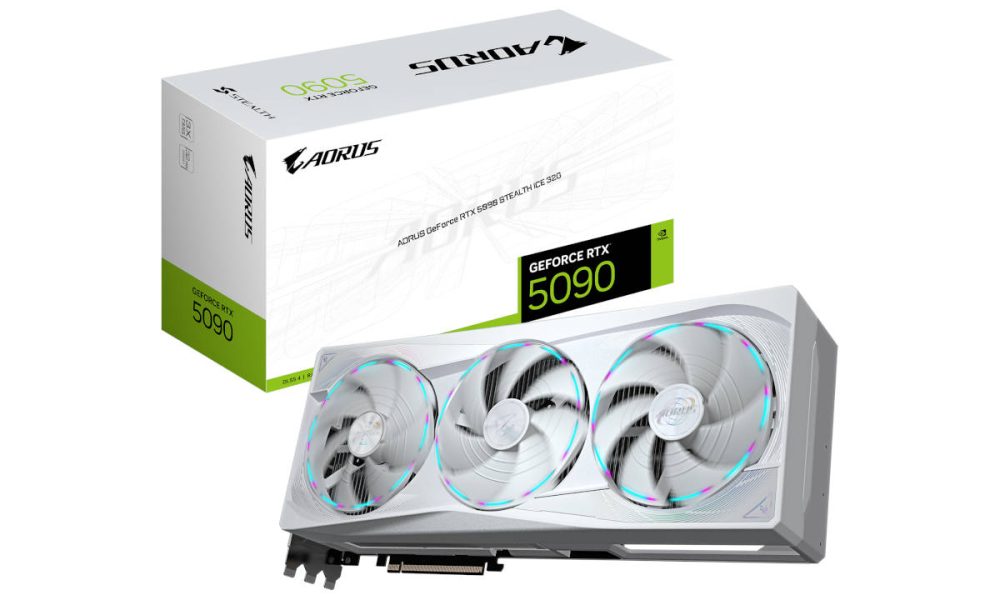 GIGABYTE AORUS RTX 5090 STEALTH ICE, estética perfecta