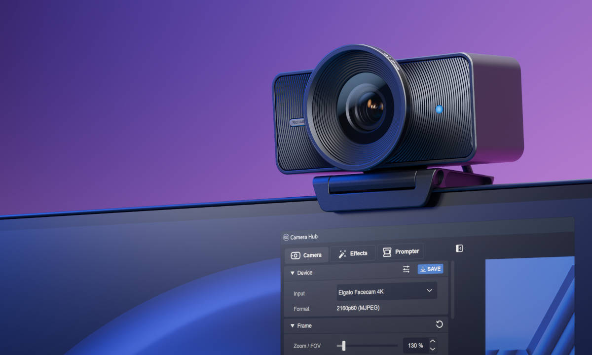 Elgato Facecam 4K: la primera webcam con filtros de lente