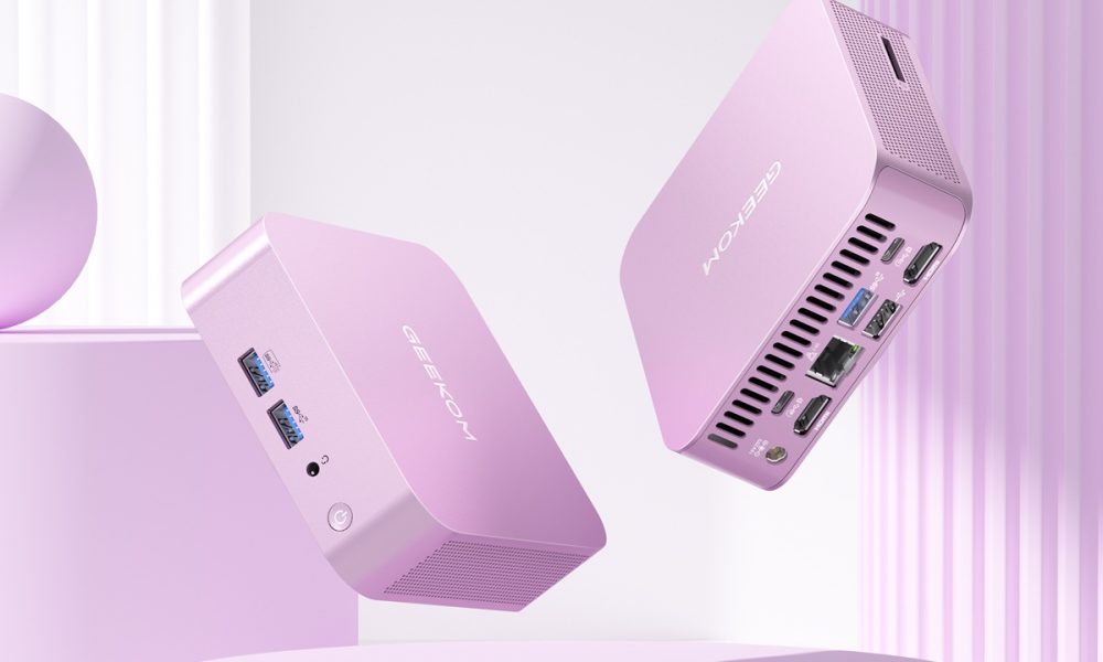 GEEKOM A6, uno de los mejores mini PCs del mercado ahora disponible en color rosa y con 167 euros de descuento