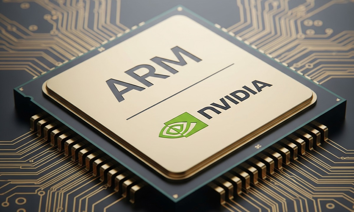 NVIDIA ARM CPU generada con IA