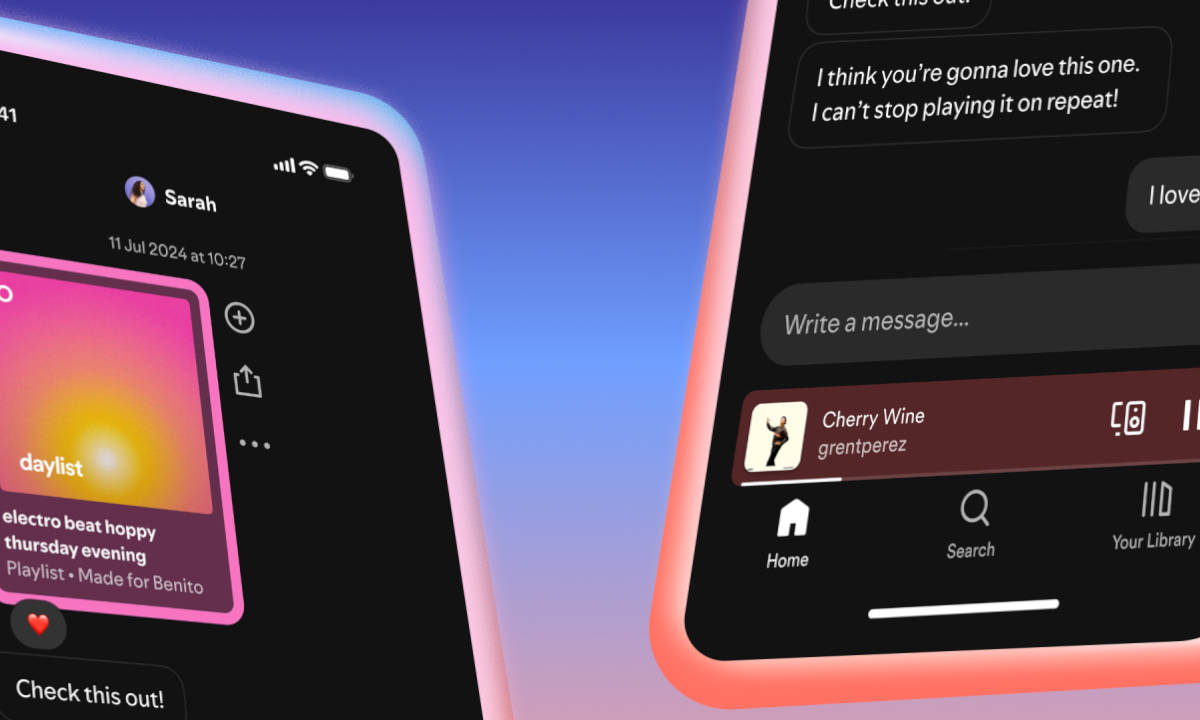 Spotify estrena función de mensajes directos