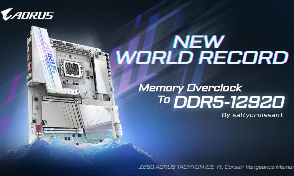 Z890 AORUS TACHYON ICE bate un nuevo récord
