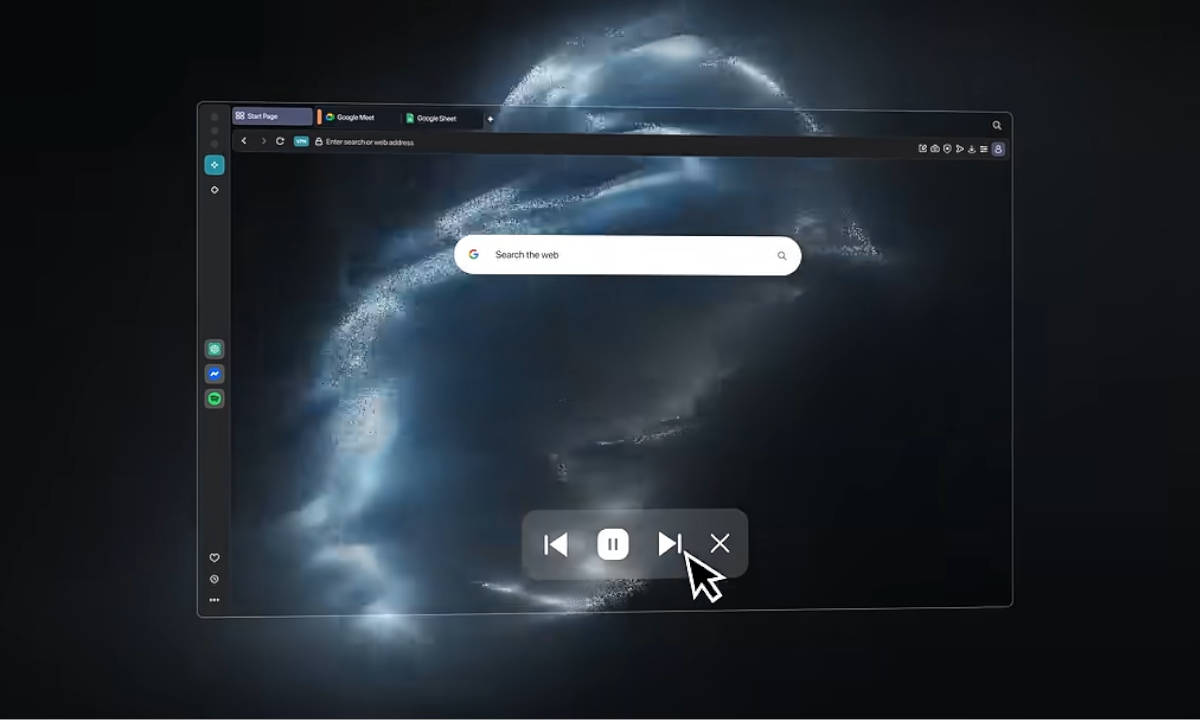 Opera integra un visualizador musical con soporte para streaming