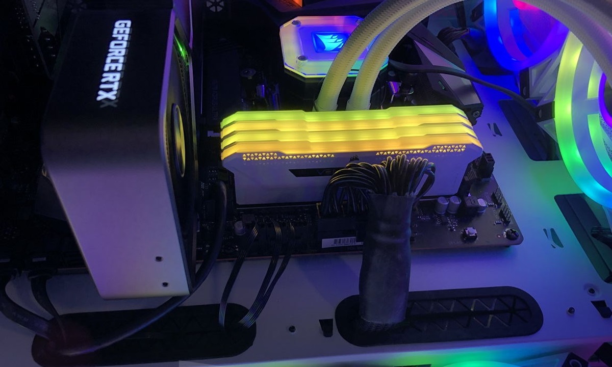 memoria RAM en una placa base