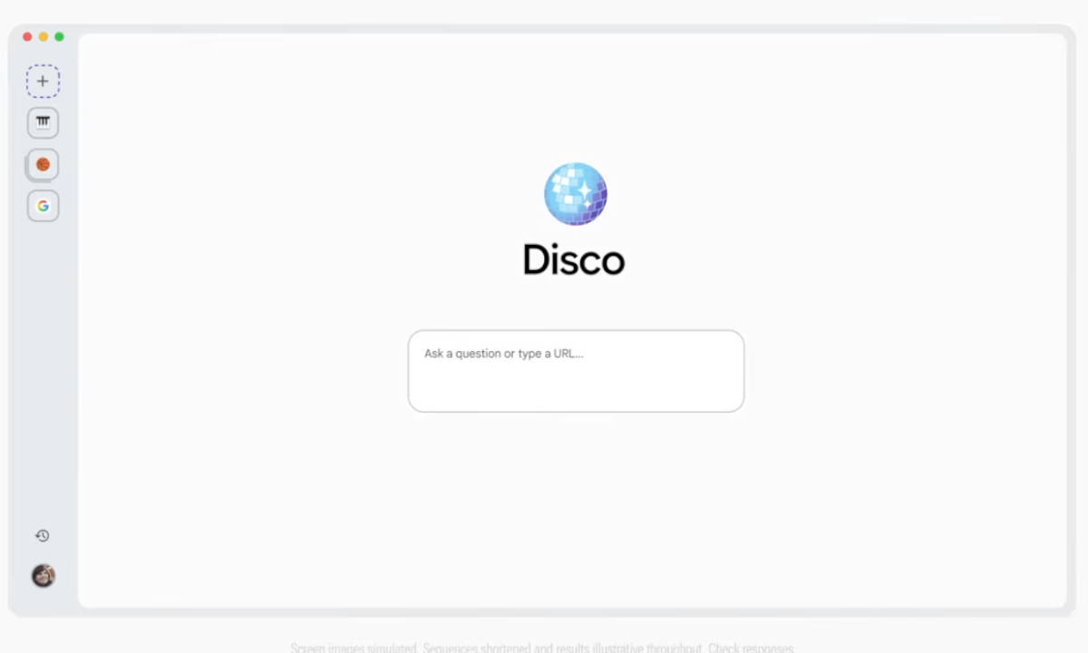 Google anuncia Disco, su navegador web con IA generativa