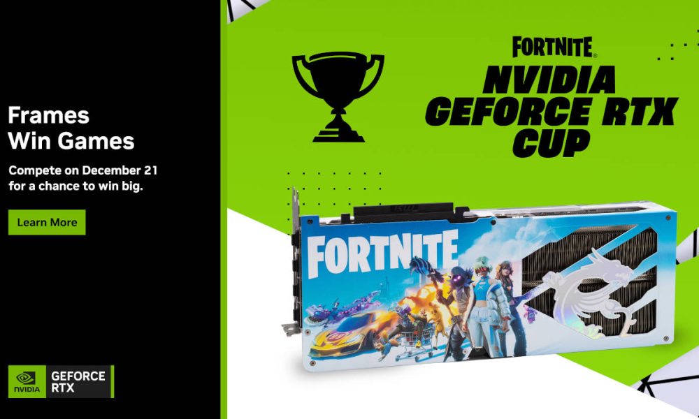 NVIDIA anuncia la Fortnite NVIDIA GeForce RTX Cup