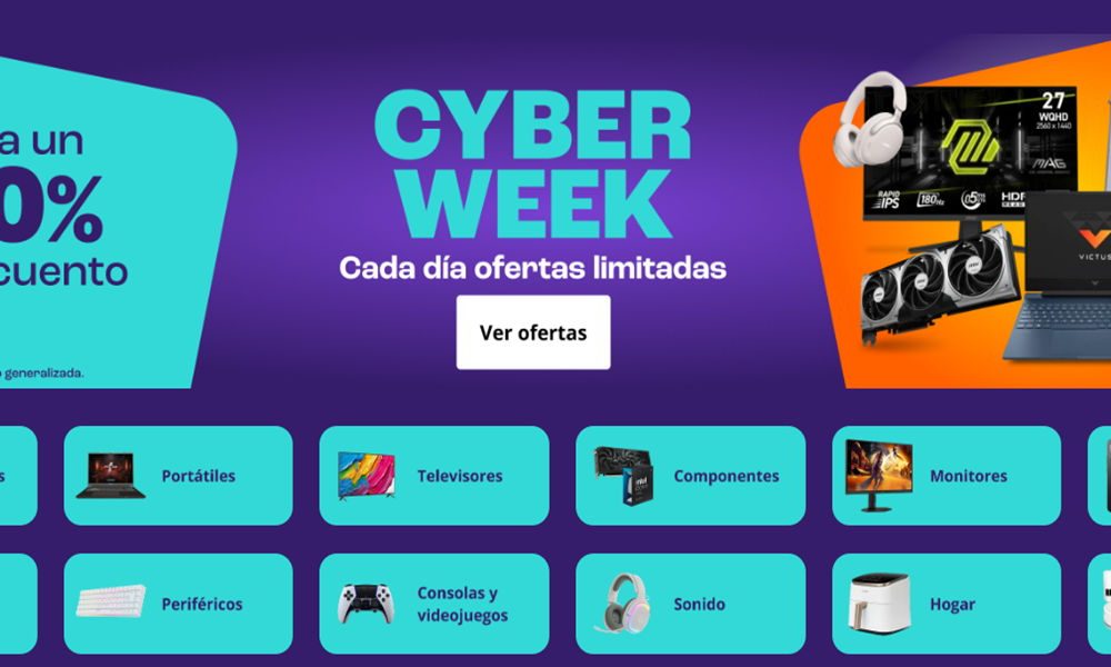 Cyber Week 2025, últimos días para comprar tecnología a buen precio