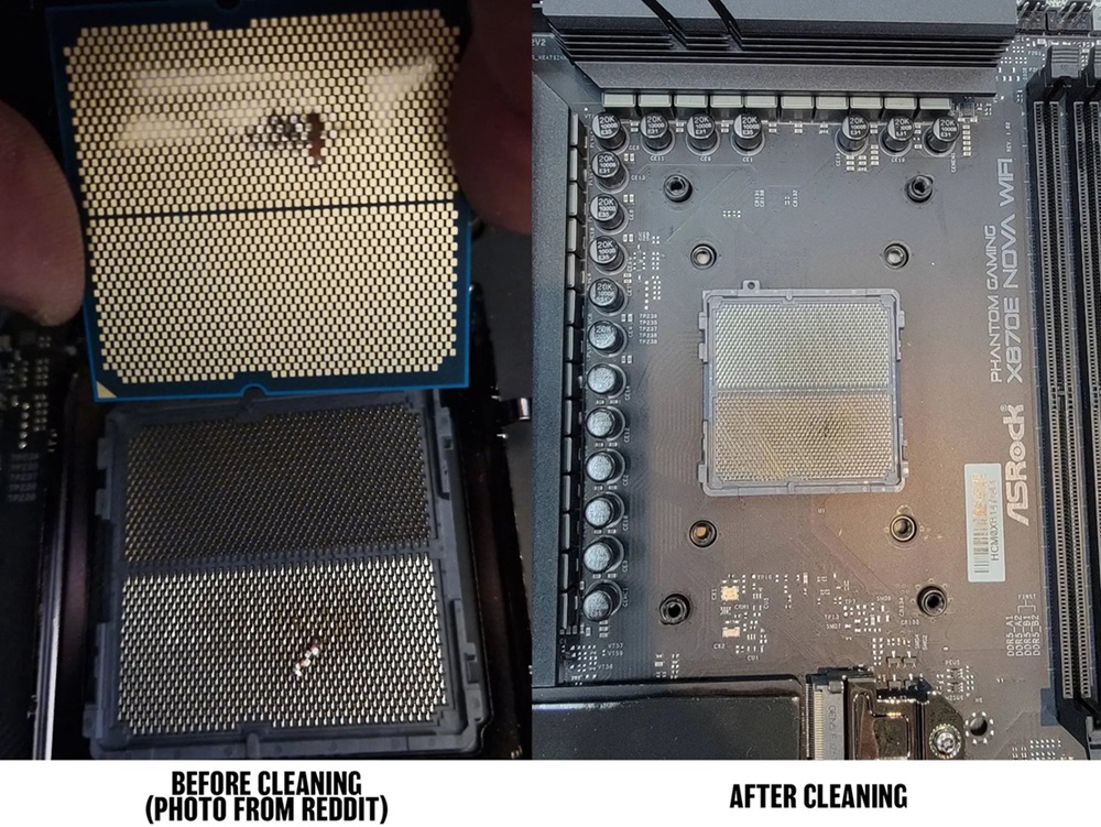 CPU Ryzen 9000 dañada en placa base ASRock