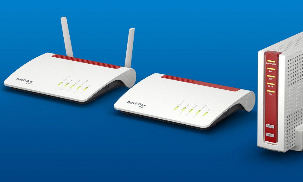 FRITZ! router con antenas