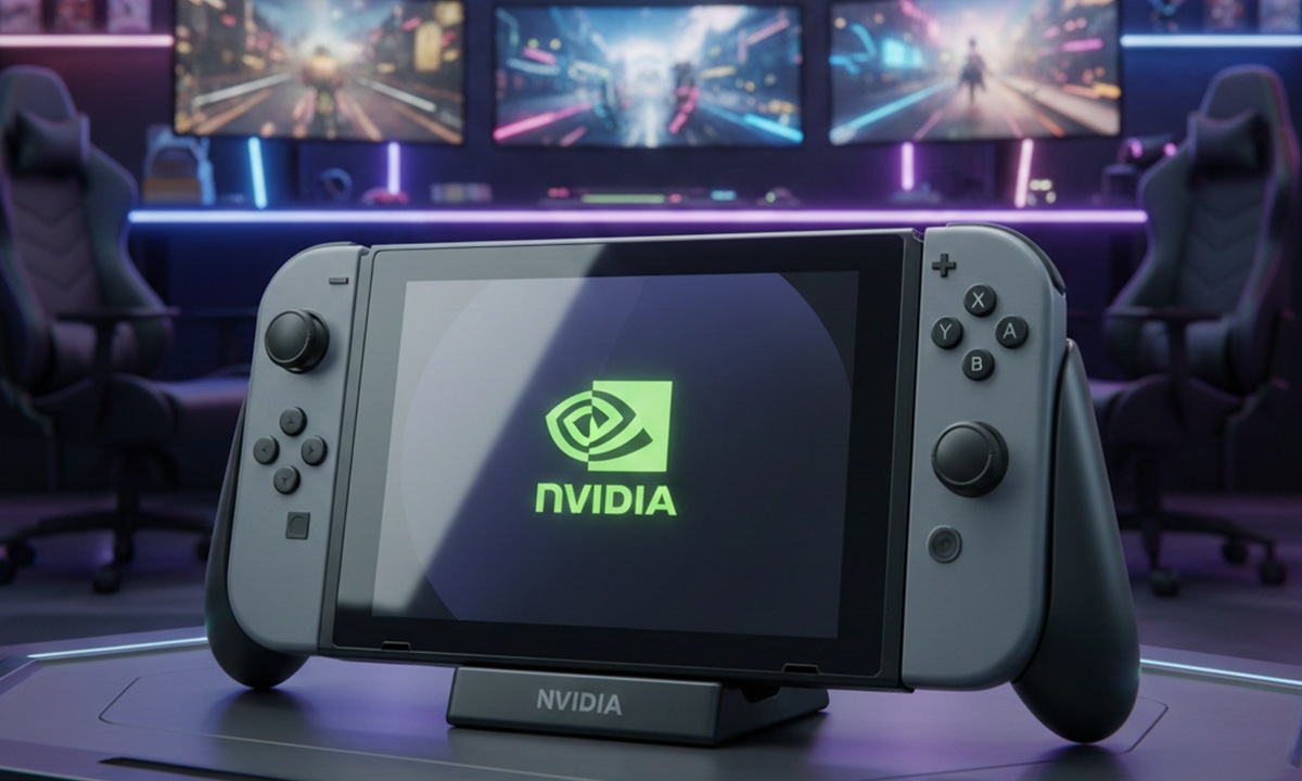 NVIDIA consola generada con IA