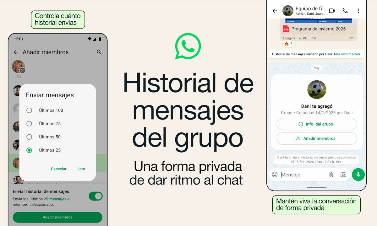 WhatsApp facilita ponerse al día en los chats en grupo