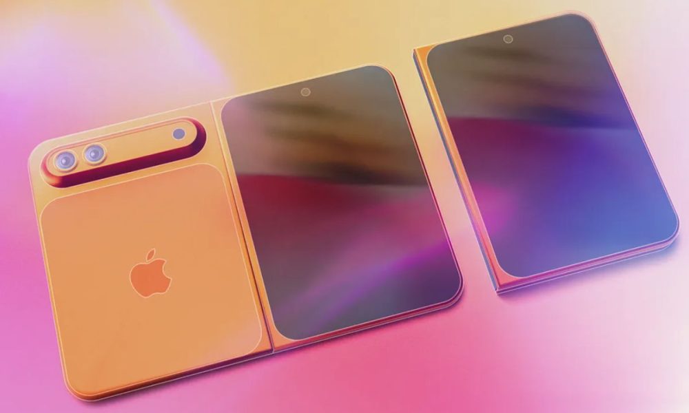 ¿Será así el móvil plegable de Apple?