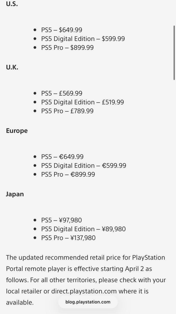 sube el precio de PS5 y PS5 Pro