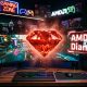 AMD FSR Multi Frame Generation Diamond generada con IA