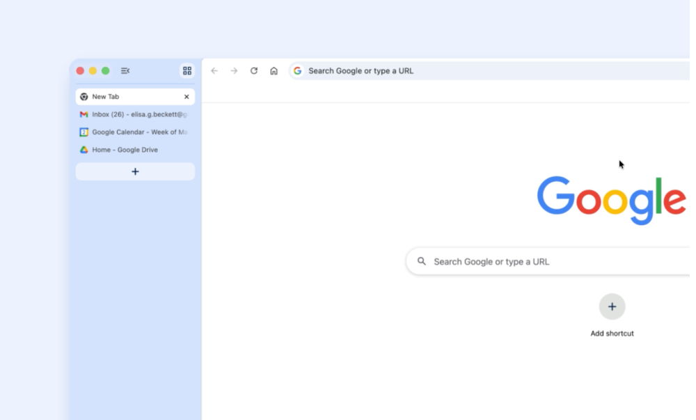 Google despliega las pestañas verticales en Chrome