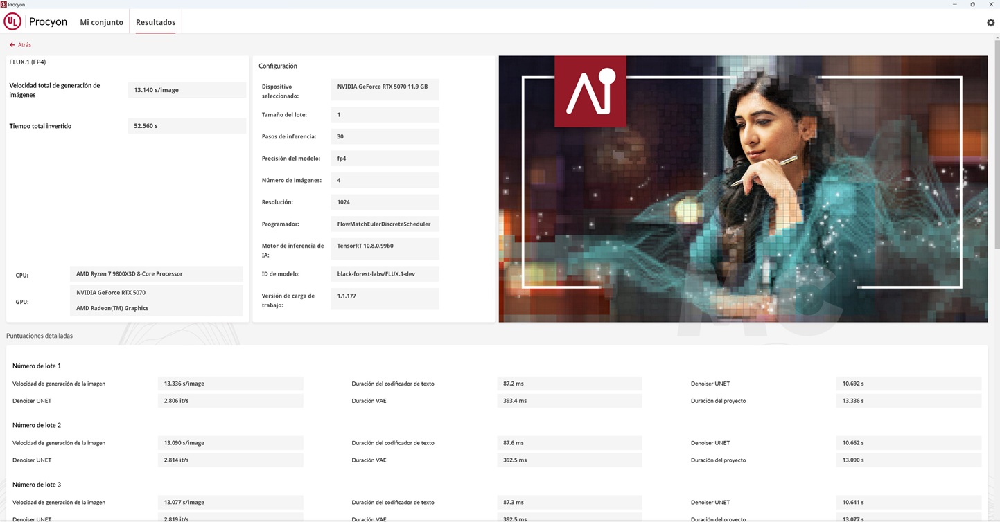 pny rtx 5070 procyon