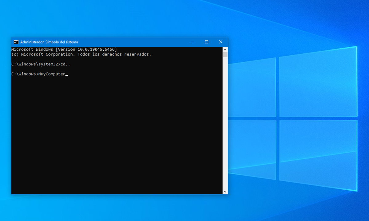 símbolo del sistema de Windows