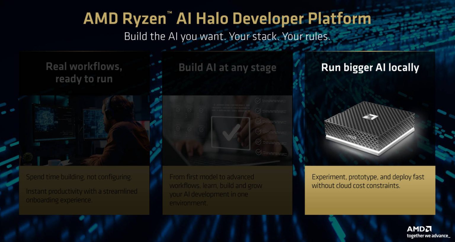 AMD Ryzen AI Halo quiere convertir tu PC en una estación local de IA